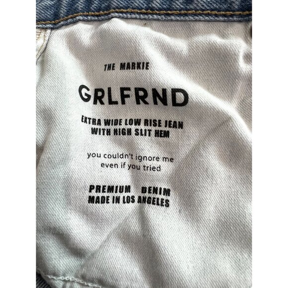 GRLFRND Blue Flare & Wide Leg Jeans - Picture 8 of 8